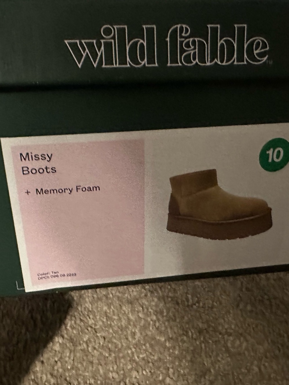 Target wild fable Missy Platform Pull-On Boots - Tan